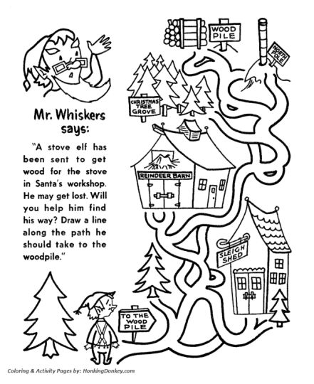 Christian christmas maze